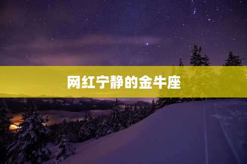 网红宁静的金牛座