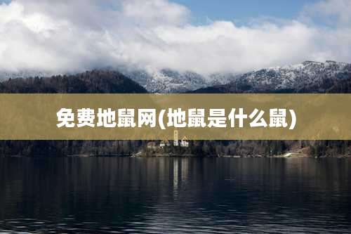 免费地鼠网(地鼠是什么鼠)