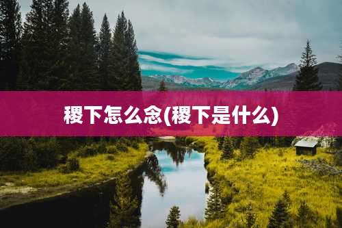 稷下怎么念(稷下是什么)