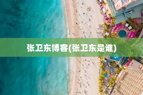 张卫东博客(张卫东是谁)