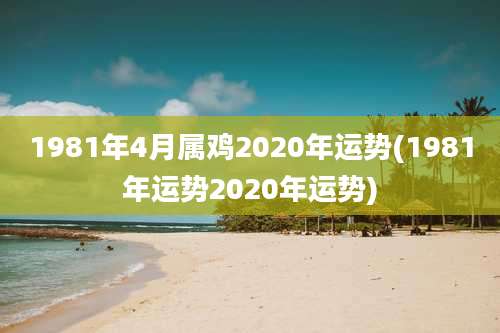 1981年4月属鸡2020年运势(1981年运势2020年运势)