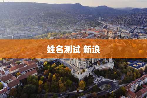 姓名测试 新浪