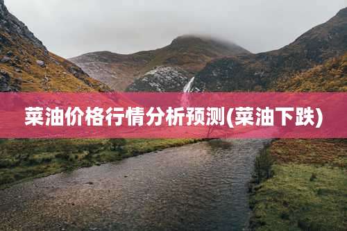 菜油价格行情分析预测(菜油下跌)