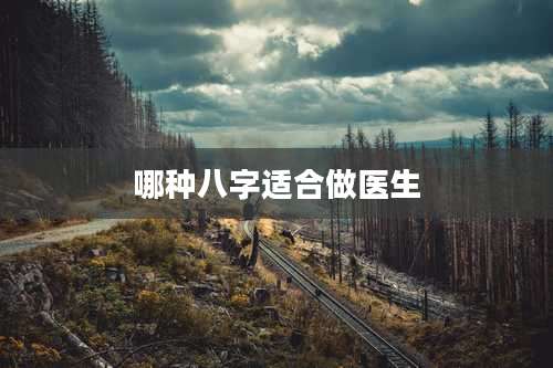 哪种八字适合做医生