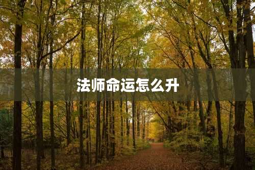 法师命运怎么升