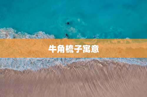 牛角梳子寓意
