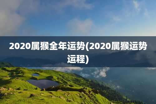 2020属猴全年运势(2020属猴运势运程)