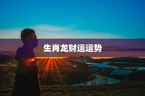 生肖龙财运运势