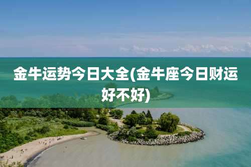 金牛运势今日大全(金牛座今日财运好不好)