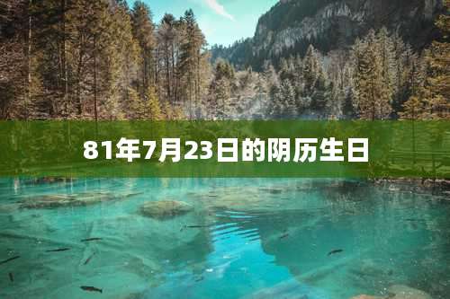 81年7月23日的阴历生日