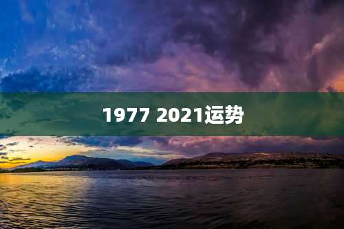 1977 2021运势