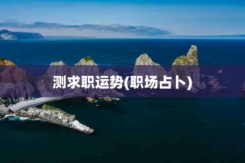 测求职运势(职场占卜)