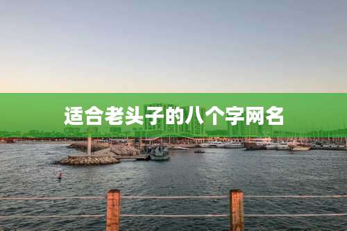 适合老头子的八个字网名
