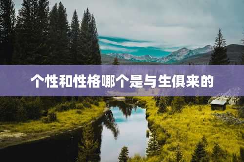 个性和性格哪个是与生俱来的