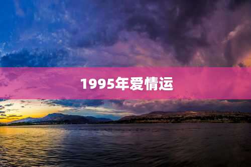 1995年爱情运