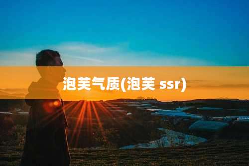 泡芙气质(泡芙 ssr)