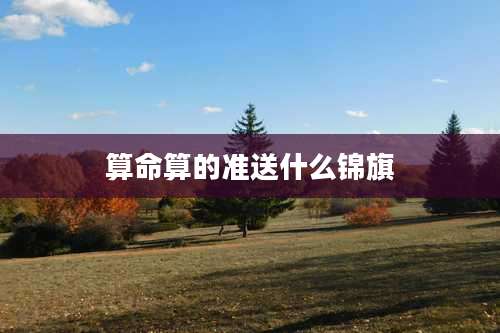 算命算的准送什么锦旗