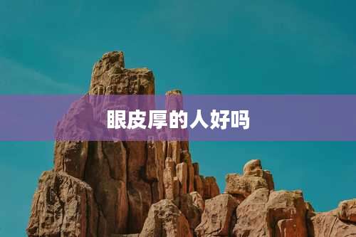 眼皮厚的人好吗