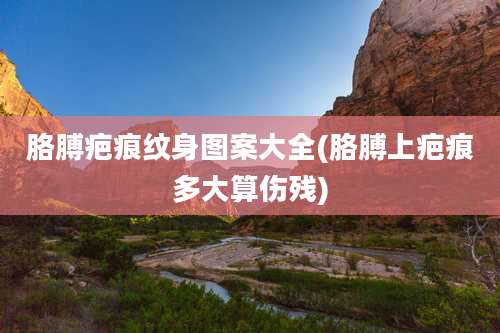 胳膊疤痕纹身图案大全(胳膊上疤痕多大算伤残)