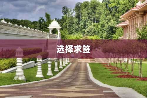选择求签