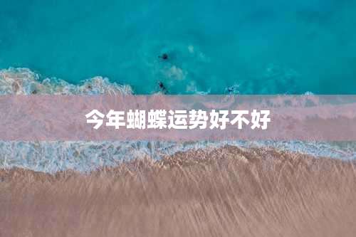 今年蝴蝶运势好不好