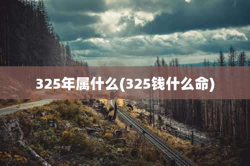 325年属什么(325钱什么命)