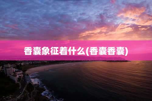 香囊象征着什么(香囊香囊)