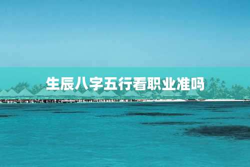生辰八字五行看职业准吗