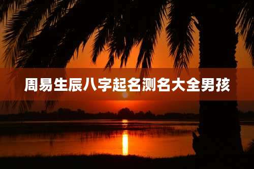 周易生辰八字起名测名大全男孩