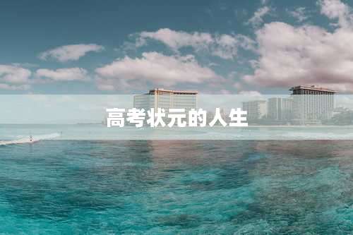 高考状元的人生