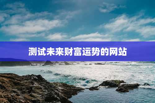 测试未来财富运势的网站