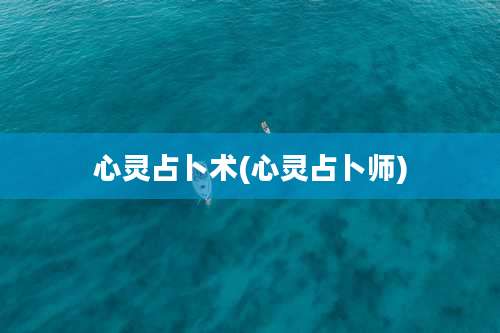 心灵占卜术(心灵占卜师)