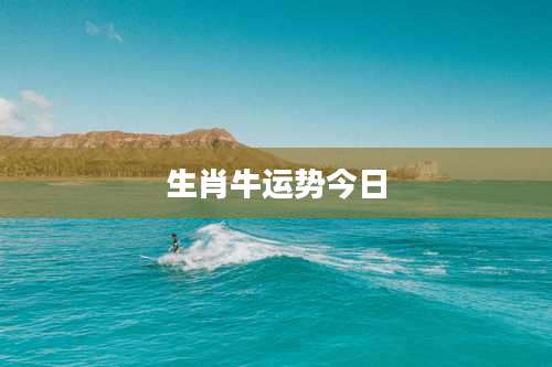 生肖牛运势今日