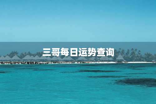 三哥每日运势查询