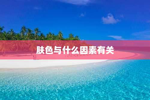 肤色与什么因素有关