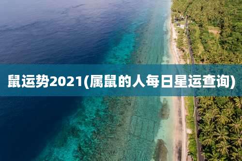 鼠运势2021(属鼠的人每日星运查询)