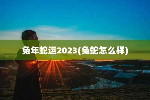 兔年蛇运2023(兔蛇怎么样)