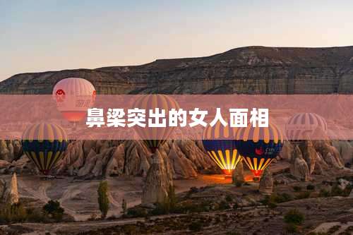 鼻梁突出的女人面相