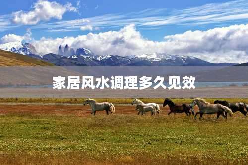 家居风水调理多久见效