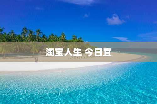 淘宝人生 今日宜