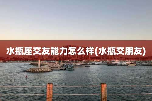 水瓶座交友能力怎么样(水瓶交朋友)