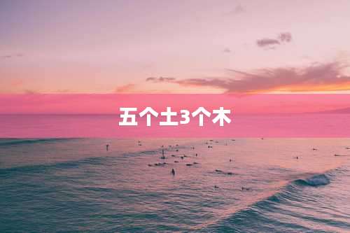 五个土3个木