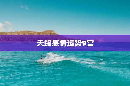 天蝎感情运势9宫