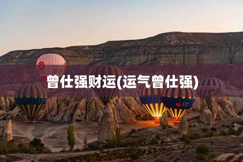 曾仕强财运(运气曾仕强)