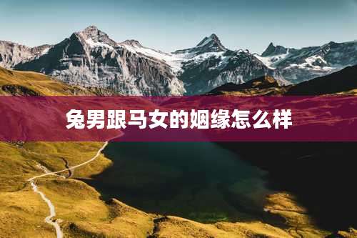 兔男跟马女的姻缘怎么样