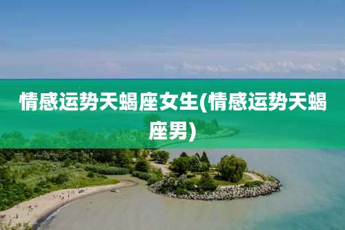 情感运势天蝎座女生(情感运势天蝎座男)