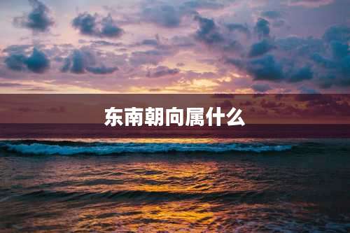 东南朝向属什么
