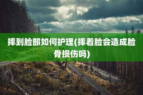 摔到脸部如何护理(摔着脸会造成脸骨损伤吗)