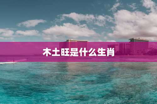 木土旺是什么生肖