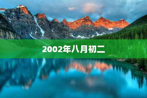 2002年八月初二